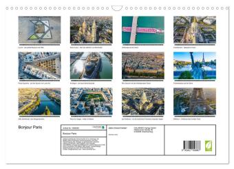 Bonjour Paris (Wandkalender 2026 DIN A3 quer), CALVENDO Monatskalender