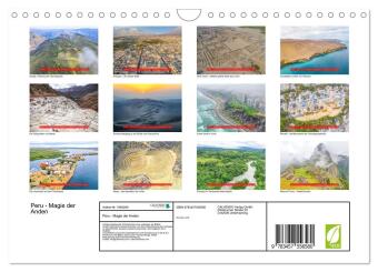 Peru - Magie der Anden (Wandkalender 2026 DIN A4 quer), CALVENDO Monatskalender