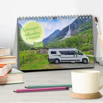 Norwegen erkunden mit dem Wohnmobil (Tischkalender 2026 DIN A5 quer), CALVENDO Monatskalender