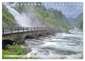Norwegen erkunden mit dem Wohnmobil (Tischkalender 2026 DIN A5 quer), CALVENDO Monatskalender