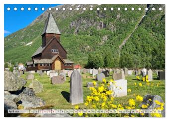 Norwegen erkunden mit dem Wohnmobil (Tischkalender 2026 DIN A5 quer), CALVENDO Monatskalender