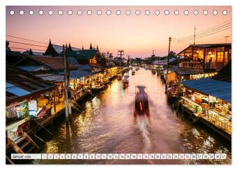 Thailand - Postkarten aus dem Land des Lächelns (Tischkalender 2026 DIN A5 quer), CALVENDO Monatskalender