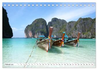 Thailand - Postkarten aus dem Land des Lächelns (Tischkalender 2026 DIN A5 quer), CALVENDO Monatskalender