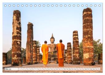 Thailand - Postkarten aus dem Land des Lächelns (Tischkalender 2026 DIN A5 quer), CALVENDO Monatskalender