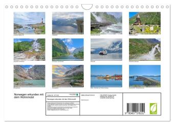 Norwegen erkunden mit dem Wohnmobil (Wandkalender 2026 DIN A4 quer), CALVENDO Monatskalender