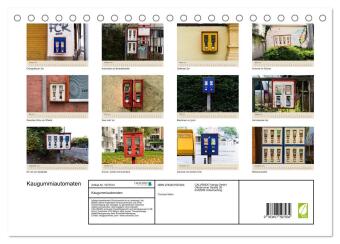 Kaugummiautomaten (Tischkalender 2026 DIN A5 quer), CALVENDO Monatskalender