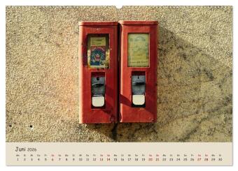 Kaugummiautomaten (Wandkalender 2026 DIN A2 quer), CALVENDO Monatskalender