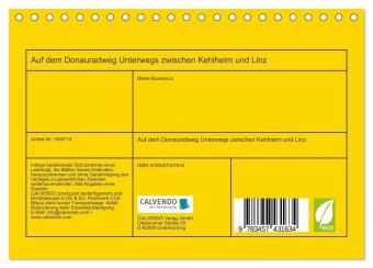 Auf dem Donauradweg Unterwegs zwischen Kehlheim und Linz (Tischkalender 2026 DIN A5 quer), CALVENDO Monatskalender
