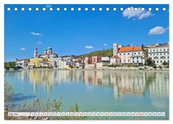 Auf dem Donauradweg Unterwegs zwischen Kehlheim und Linz (Tischkalender 2026 DIN A5 quer), CALVENDO Monatskalender