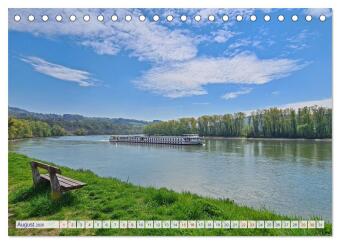 Auf dem Donauradweg Unterwegs zwischen Kehlheim und Linz (Tischkalender 2026 DIN A5 quer), CALVENDO Monatskalender