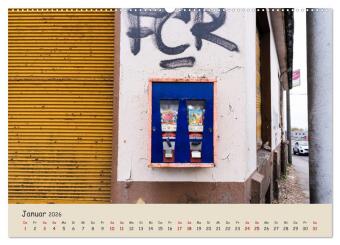 Kaugummiautomaten (hochwertiger Premium Wandkalender 2026 DIN A2 quer), Kunstdruck in Hochglanz