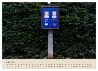 Kaugummiautomaten (hochwertiger Premium Wandkalender 2026 DIN A2 quer), Kunstdruck in Hochglanz