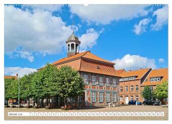 Boizenburg an der Elbe - Fliesenstadt im Dreiländereck (hochwertiger Premium Wandkalender 2026 DIN A2 quer), Kunstdruck in Hochglanz