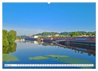 Boizenburg an der Elbe - Fliesenstadt im Dreiländereck (hochwertiger Premium Wandkalender 2026 DIN A2 quer), Kunstdruck in Hochglanz