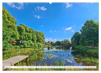 Boizenburg an der Elbe - Fliesenstadt im Dreiländereck (hochwertiger Premium Wandkalender 2026 DIN A2 quer), Kunstdruck in Hochglanz