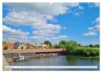 Boizenburg an der Elbe - Fliesenstadt im Dreiländereck (hochwertiger Premium Wandkalender 2026 DIN A2 quer), Kunstdruck in Hochglanz