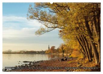 Die Halbinsel Mettnau - Erholungsort im Bodensee (hochwertiger Premium Wandkalender 2026 DIN A2 quer), Kunstdruck in Hochglanz