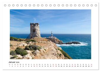 Mallorca - Stille Orte (Tischkalender 2026 DIN A5 quer), CALVENDO Monatskalender