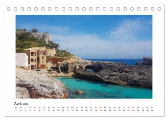Mallorca - Stille Orte (Tischkalender 2026 DIN A5 quer), CALVENDO Monatskalender