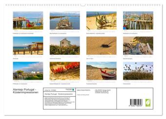 Alentejo Portugal - Küstenimpressionen (hochwertiger Premium Wandkalender 2026 DIN A2 quer), Kunstdruck in Hochglanz