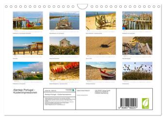 Alentejo Portugal - Küstenimpressionen (Wandkalender 2026 DIN A4 quer), CALVENDO Monatskalender