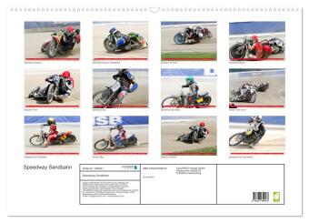Speedway Sandbahn (Wandkalender 2026 DIN A2 quer), CALVENDO Monatskalender