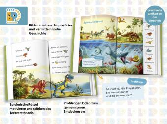 Leseprofis - Mit Bildern lesen lernen: Zwei Dinos wollen nach Hause, Erstes Lesen