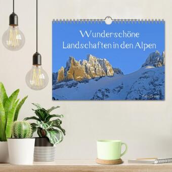 Wunderschöne Landschaften in den Alpen (Wandkalender 2026 DIN A4 quer), CALVENDO Monatskalender