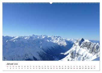 Wunderschöne Landschaften in den Alpen (hochwertiger Premium Wandkalender 2026 DIN A2 quer), Kunstdruck in Hochglanz