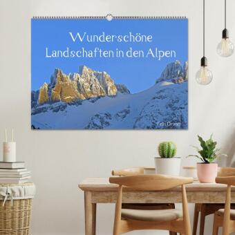 Wunderschöne Landschaften in den Alpen (Wandkalender 2026 DIN A2 quer), CALVENDO Monatskalender