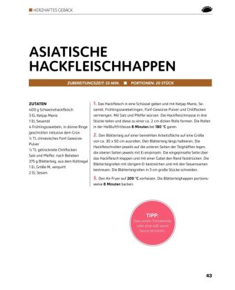 Heißluftfritteuse GOLD Das Backbuch