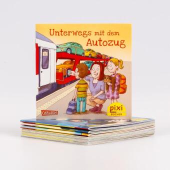 Pixi-8er-Set 307: Pixi unterwegs mit Bus und Bahn (8x1 Exemplar), m. 8 Buch