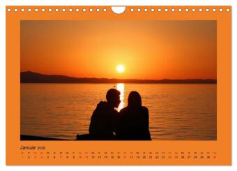 Den Sonnenuntergang gemeinsam genießen (Wandkalender 2026 DIN A4 quer), CALVENDO Monatskalender
