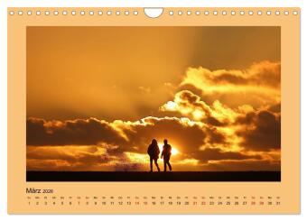 Den Sonnenuntergang gemeinsam genießen (Wandkalender 2026 DIN A4 quer), CALVENDO Monatskalender