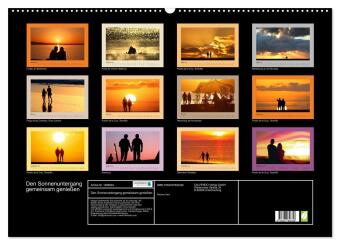 Den Sonnenuntergang gemeinsam genießen (Wandkalender 2026 DIN A2 quer), CALVENDO Monatskalender