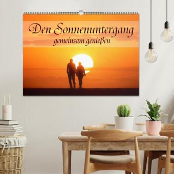 Den Sonnenuntergang gemeinsam genießen (Wandkalender 2026 DIN A2 quer), CALVENDO Monatskalender