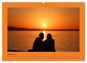 Den Sonnenuntergang gemeinsam genießen (Wandkalender 2026 DIN A2 quer), CALVENDO Monatskalender