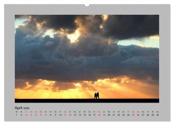Den Sonnenuntergang gemeinsam genießen (Wandkalender 2026 DIN A2 quer), CALVENDO Monatskalender