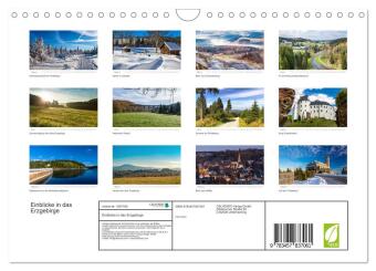 Einblicke in das Erzgebirge (Wandkalender 2026 DIN A4 quer), CALVENDO Monatskalender