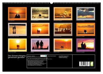 Den Sonnenuntergang gemeinsam genießen (hochwertiger Premium Wandkalender 2026 DIN A2 quer), Kunstdruck in Hochglanz