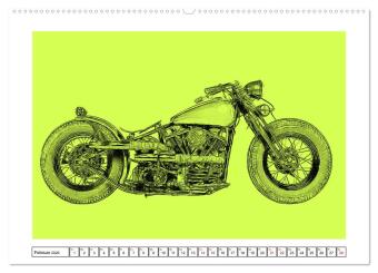 Motor Craft Motorräder (hochwertiger Premium Wandkalender 2026 DIN A2 quer), Kunstdruck in Hochglanz