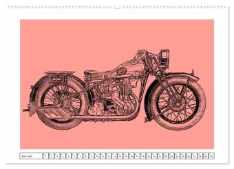 Motor Craft Motorräder (hochwertiger Premium Wandkalender 2026 DIN A2 quer), Kunstdruck in Hochglanz