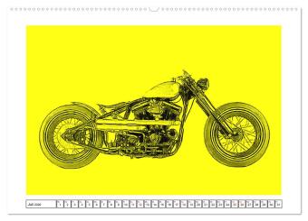 Motor Craft Motorräder (hochwertiger Premium Wandkalender 2026 DIN A2 quer), Kunstdruck in Hochglanz