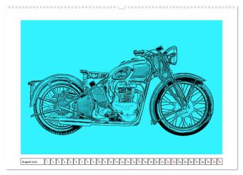 Motor Craft Motorräder (hochwertiger Premium Wandkalender 2026 DIN A2 quer), Kunstdruck in Hochglanz