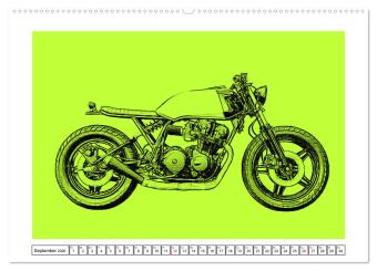 Motor Craft Motorräder (hochwertiger Premium Wandkalender 2026 DIN A2 quer), Kunstdruck in Hochglanz