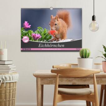 Eichhörnchen Momentaufnahmen fürs Herz (Wandkalender 2026 DIN A3 quer), CALVENDO Monatskalender
