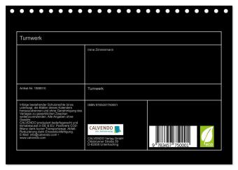 Turnwerk (Tischkalender 2026 DIN A5 quer), CALVENDO Monatskalender
