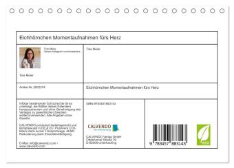 Eichhörnchen Momentaufnahmen fürs Herz (Tischkalender 2026 DIN A5 quer), CALVENDO Monatskalender