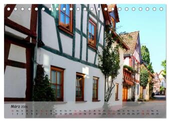 Fachwerkromantik in Hofheim am Taunus (Tischkalender 2026 DIN A5 quer), CALVENDO Monatskalender
