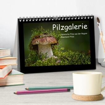 Pilzgalerie - Heimische Pilze aus der Region Rheinland-Pfalz (Tischkalender 2026 DIN A5 quer), CALVENDO Monatskalender